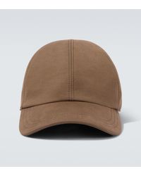 The Row - Caspian Cotton And Cashmere Canvas Baseball Cap - Lyst