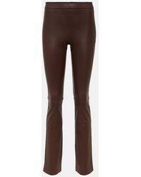 Stouls - Leather Bootcut Pants - Lyst