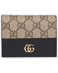 Gucci - Bi-Colour Gg Marmont Card Case Wallet - Lyst