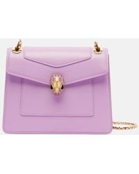 BVLGARI - Serpenti Forever Small Leather Crossbody Bag - Lyst