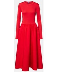 Polo Ralph Lauren - Cotton Midi Dress - Lyst