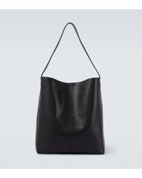 Saint Laurent - Bold Leather Tote Bag - Lyst