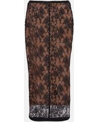 Self-Portrait - Lace Skirt - Lyst