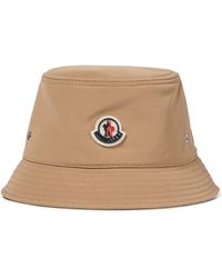 Moncler Logo Bucket Hat - Natural