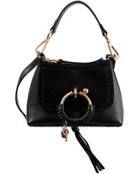 See By Chloé Joan Mini Leather Shoulder Bag - Black