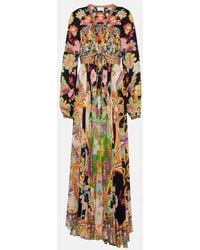 CAMILLA - Abito Lungo Con Stampa - Lyst
