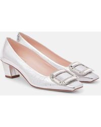 Roger Vivier - Belle Vivier 45 Embellished Pumps - Lyst