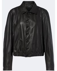 Lemaire - Leather Blouson Jacket - Lyst