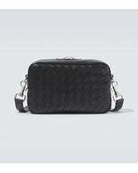 Bottega Veneta - Intrecciato Small Leather Crossbody Bag - Lyst