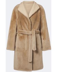 Yves Salomon - Reversible Shearling Coat - Lyst