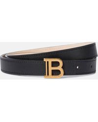 Balmain - Leather Monogram Belt - Lyst