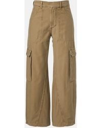 Citizens of Humanity - Thassos Cropped Cotton Twill Cargo Pants - Lyst