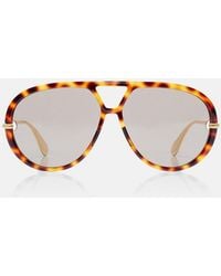 Bottega Veneta - Classic Aviator Sunglasses - Lyst