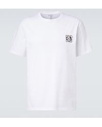 Loewe - Anagram Embroidered Logo T Shirt - Lyst