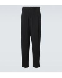 Giorgio Armani - Pleated Tapered Pants - Lyst