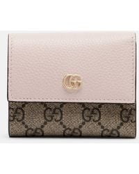 Gucci - Gg Marmont Mini Leather-Trimmed Wallet - Lyst