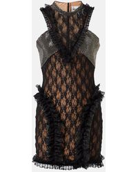 Self-Portrait - X Christopher Kane Embellished Lace Minidress - Lyst