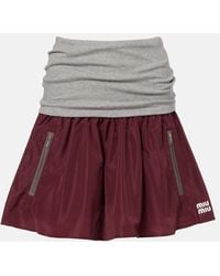 Miu Miu - Technical Miniskirt - Lyst