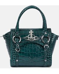 Vivienne Westwood Borsa Betty Small in pelle stampata - Verde