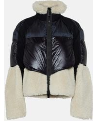 Sacai - Shearling-trimmed Puffer Jacket - Lyst