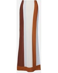 SIR. - Striped Silk Maxi Skirt - Lyst