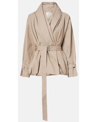 Magda Butrym - Chaqueta De Algodon Drapeada - Lyst