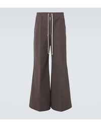 Rick Owens - Bela Cotton Wide-Leg Pants - Lyst