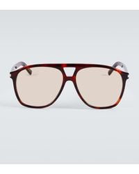 Saint Laurent - Sl 596 Dune Aviator Sunglasses - Lyst
