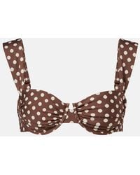 Montce - Bella Polka-Dot Bikini Top - Lyst