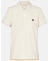 Moncler - Logo Cotton Pique Polo Shirt - Lyst