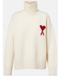 Ami Paris - Ami De Cour Virgin Wool Turtleneck Sweater - Lyst