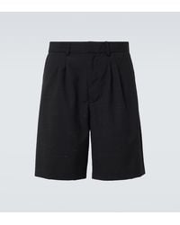 Commas - Heathered Cotton And Wool Shorts - Lyst