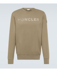 Moncler - Felpa in cotone con logo - Lyst