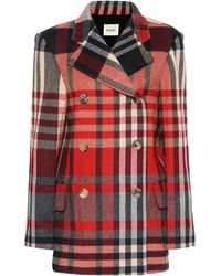 Khaite Cappotto Clara in lana e cashmere - Rosso