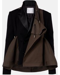 Sacai - Paneled Blouson Jacket - Lyst