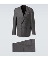 Canali - Double-Breasted Wool Suit - Lyst