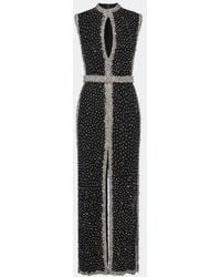 Costarellos - Belina Cutout Crystal-Embellished Gown - Lyst