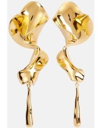 KHAITE - Pendientes Tidal Chapados En Oro - Lyst