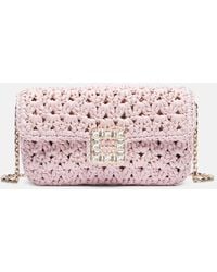 Roger Vivier - Pochette Jeu De Fille En Raphia A Ornements - Lyst