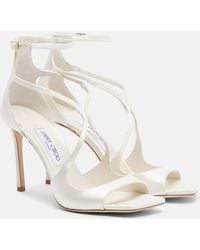 Jimmy Choo - Azia 95 Satin Sandals - Lyst