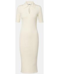 Jil Sander - Knitted Wool Midi Dress - Lyst