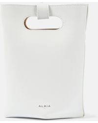Alaïa - Folded Small Leather Tote Bag - Lyst