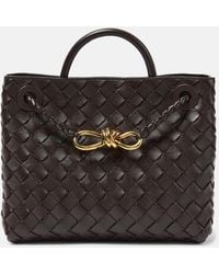 Bottega Veneta - Andiamo Small Leather Tote Bag - Lyst