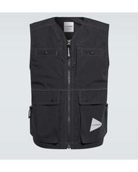 and wander - Zipped Vest - Lyst