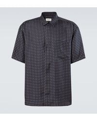 Saint Laurent - Printed Silk Shirt - Lyst