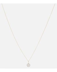 STONE AND STRAND - Framed Mosaic 10kt Yellow Gold Necklace With Diamonds - Lyst