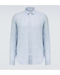 Orlebar Brown - Giles Linen Long-Sleeved Shirt - Lyst