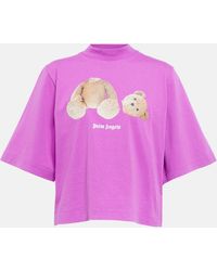 Palm Angels - Cropped Kill The Bear T-shirt - Lyst