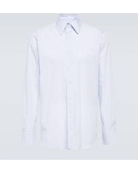 Canali - Camisa de algodon a cuadros - Lyst