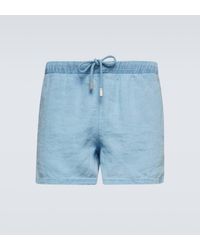 Vilebrequin - Linen Bermuda Shorts - Lyst